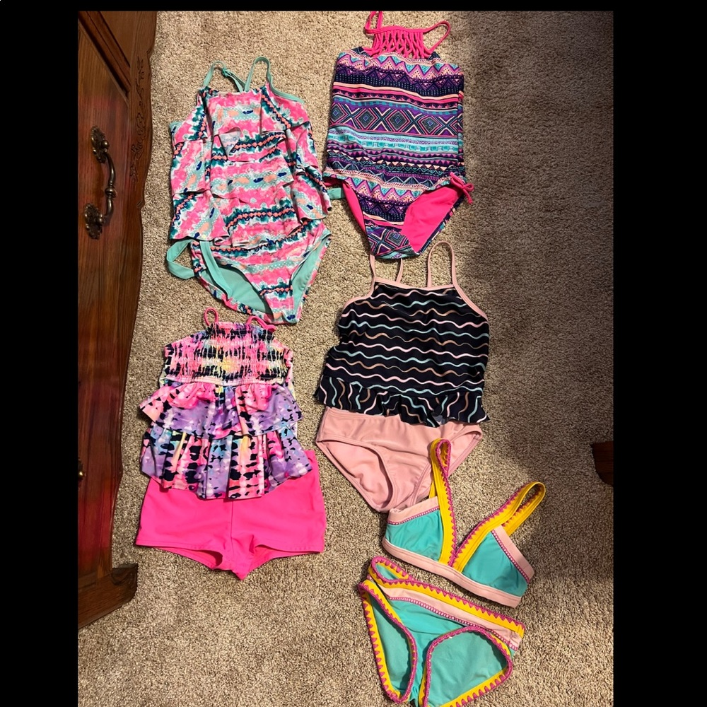 Girls 7/8 Swimsuits Lot